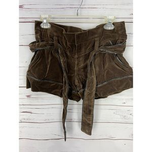 BCBgirls Cardigan Shorts Black/Coffee Size 4 ZIP Up Two Fasten Closure Pockets W